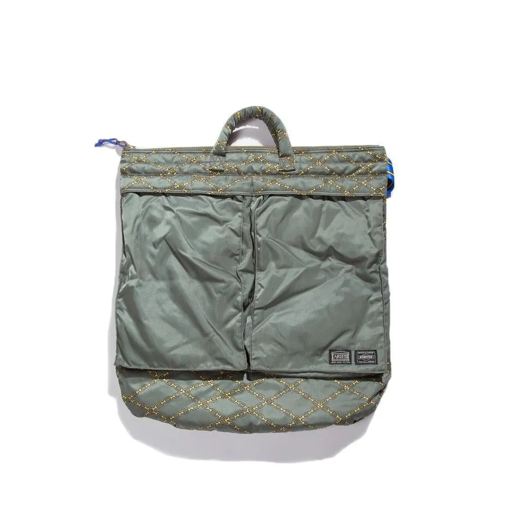 porter by yoshida x aries helmet bag (olive)