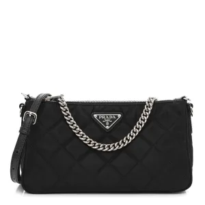 PRADA NYLON TESSUTO IMPUNTU QUILTED CROSSBODY BAG