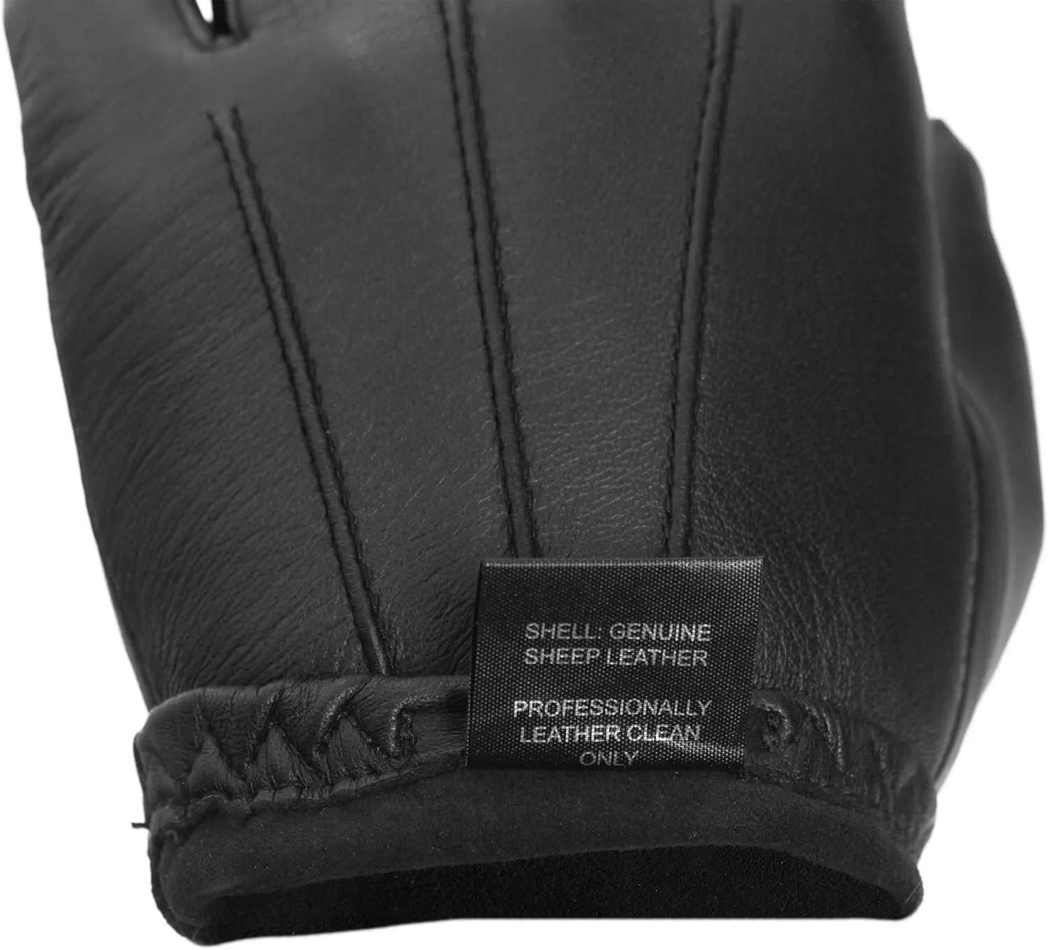 PRATT & HART Guardia Men’s Leather Police Gloves for Law Enforcement Officers, Shooting, and Driving (Black) Sheepskin