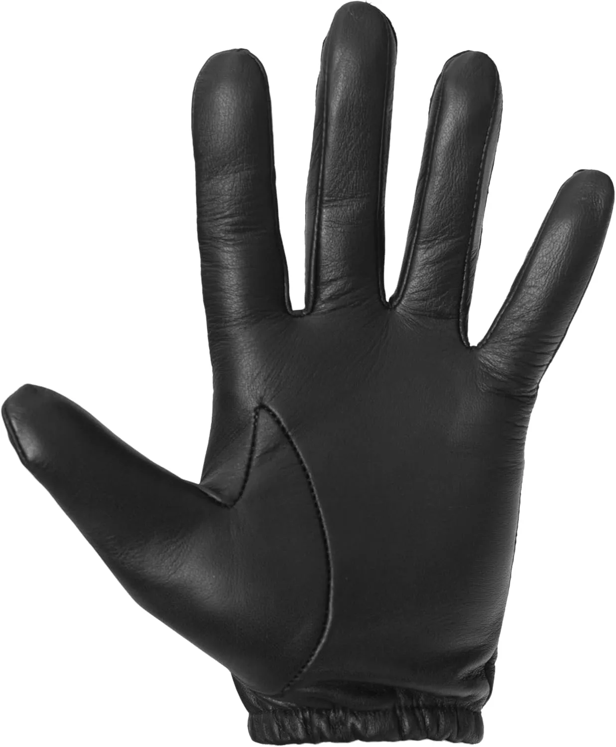 PRATT & HART Guardia Men’s Leather Police Gloves for Law Enforcement Officers, Shooting, and Driving (Black) Sheepskin