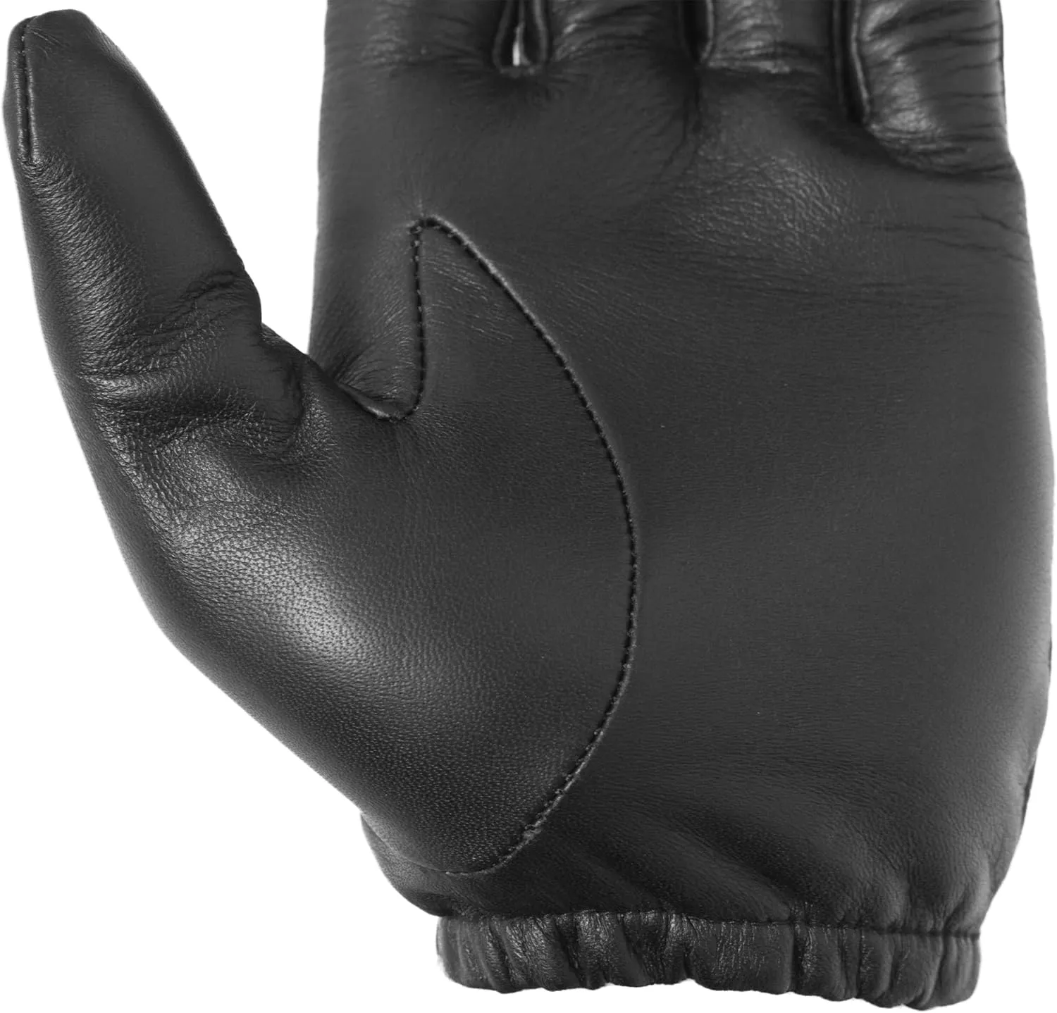 PRATT & HART Guardia Men’s Leather Police Gloves for Law Enforcement Officers, Shooting, and Driving (Black) Sheepskin