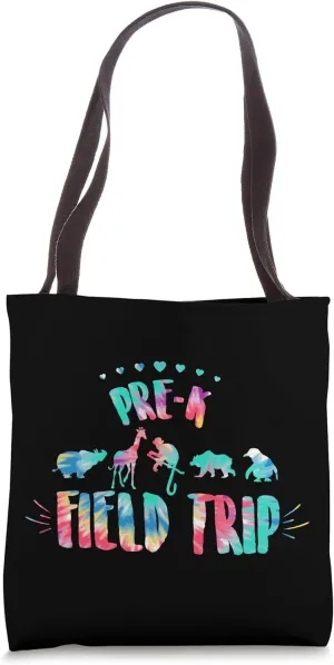 Pre-k Students School Zoo Tie Dye Field Trip Matching Tote Bag