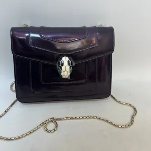 Preloved Bvlgari Serpenti Black Leather Crossbody Bag