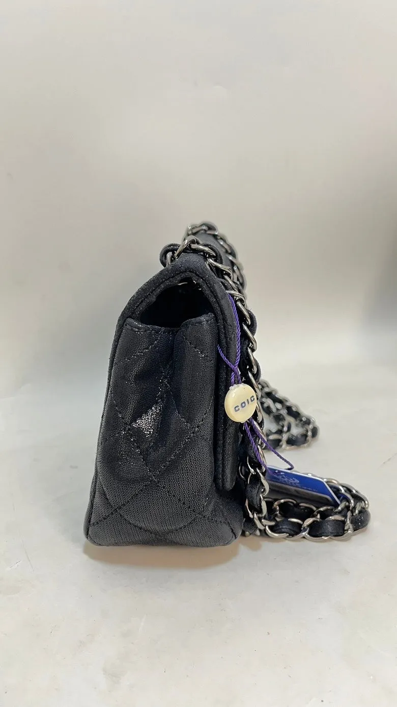 Preloved Chanel Quilted Black Chain Shoulder Bag