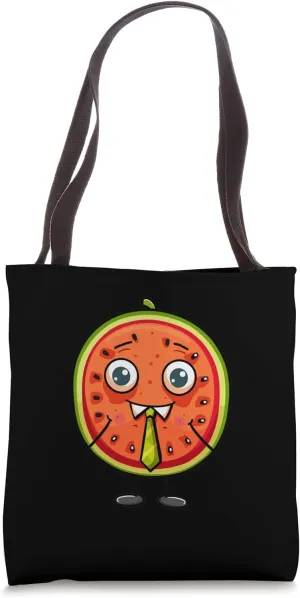 Pretty bureau Watermelon with Tie Costume for Fruits Lovers Tote Bag