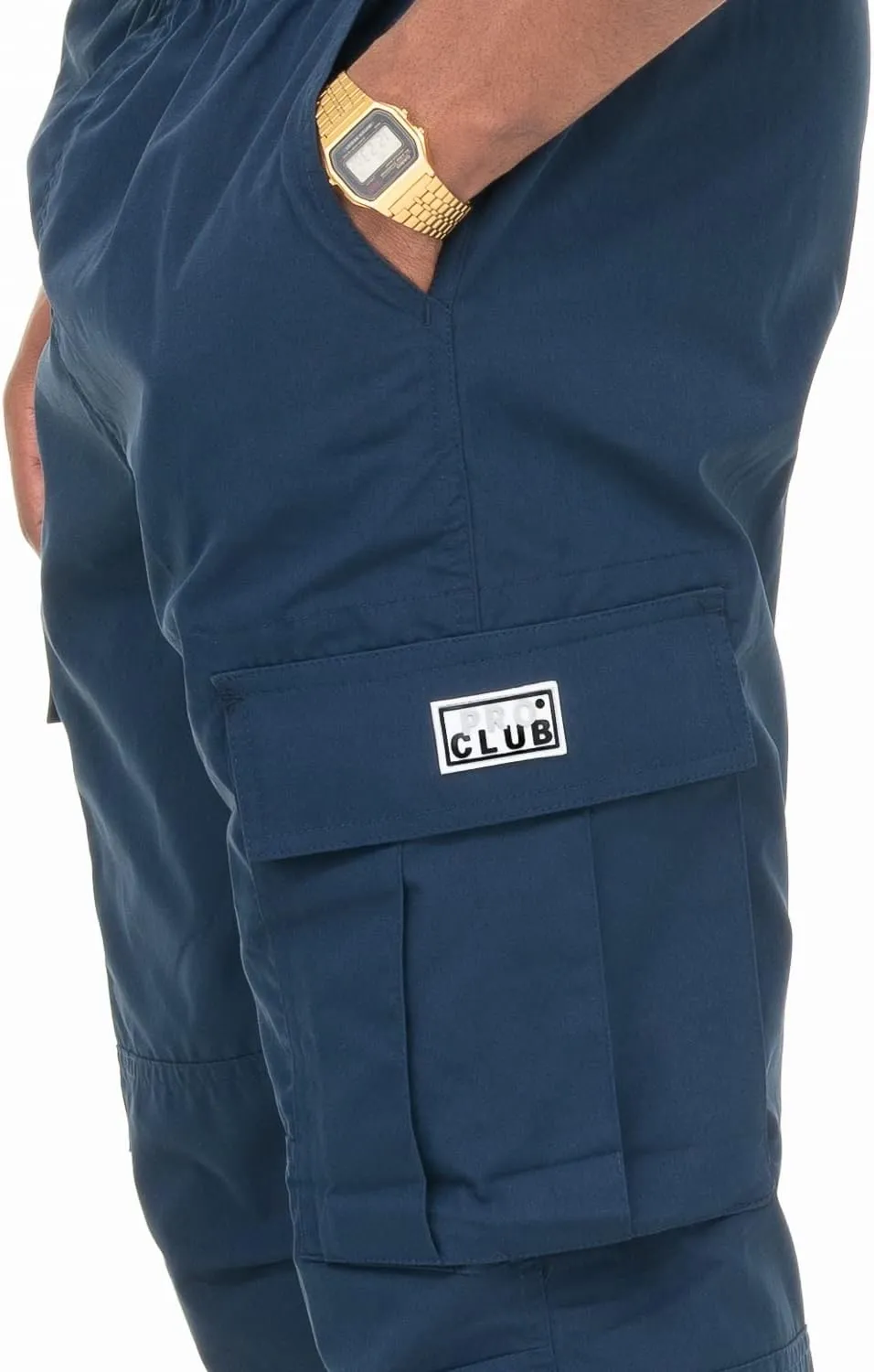 Pro Club Men's Nylon Cargo Pants