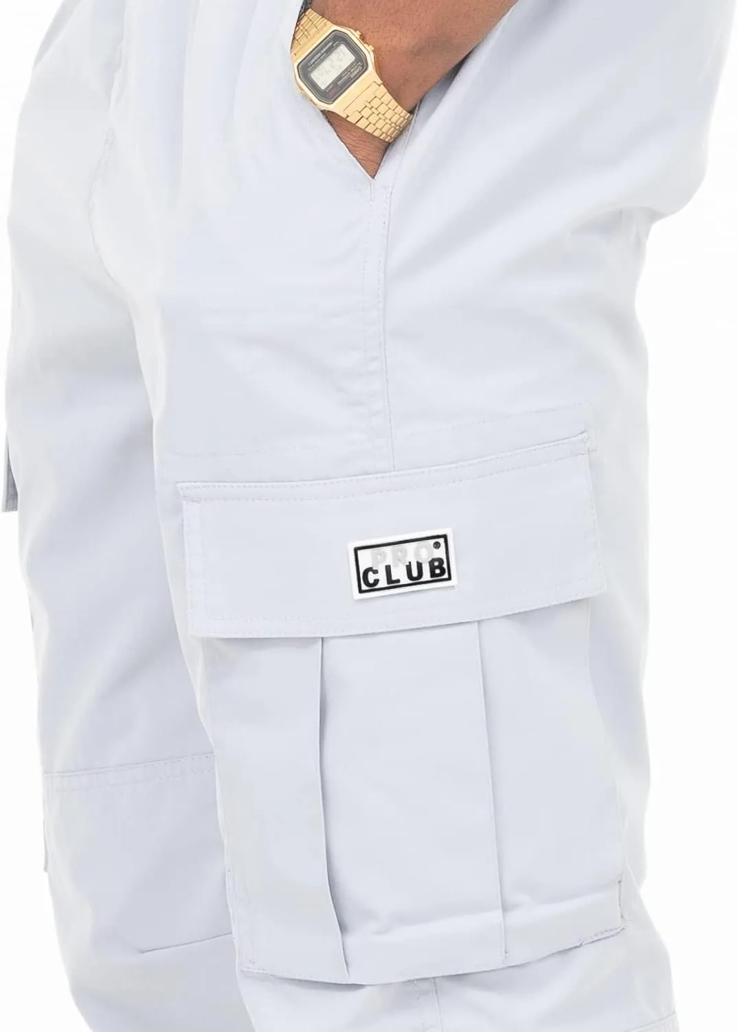 Pro Club Men's Nylon Cargo Pants