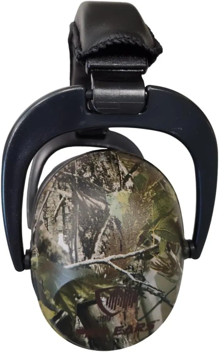 Pro Ears Ultra Sleek Passive Hearing Protection Ear Muffs for Long Use, Indoor and Outdoor Range, NRR 26, Adjustable & Padded