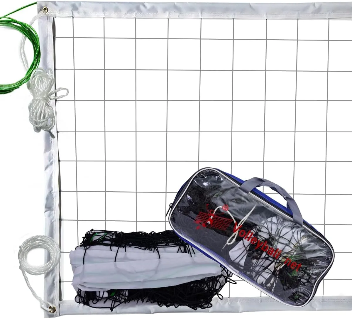 Professional Volleyball Net Outdoor Indoor for Backyard Beach Pool Schoolyard, Standard Size 32 FT x 3 FT