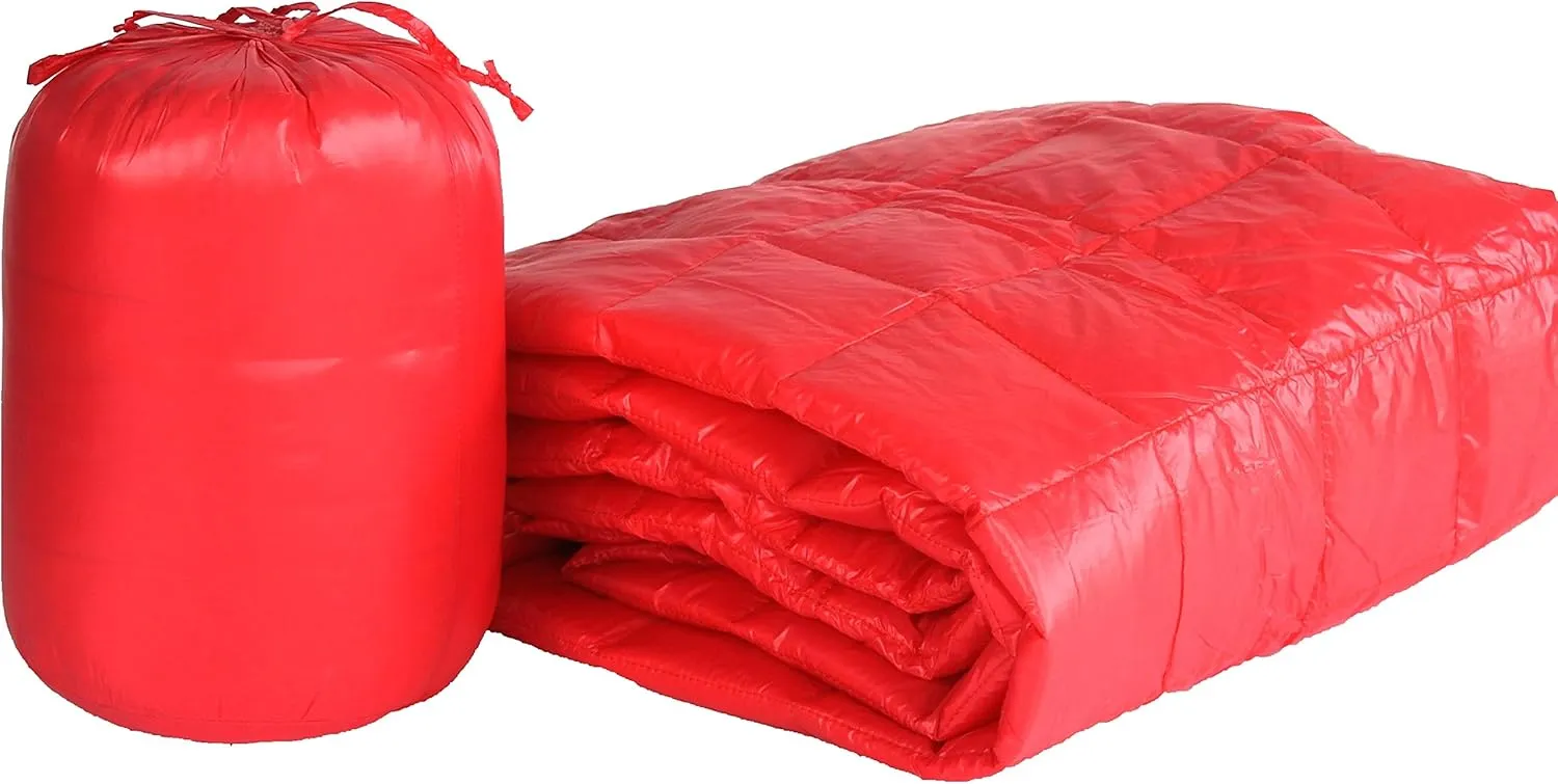 PUFF Quilted Nylon Ultra Light Throw, Coral