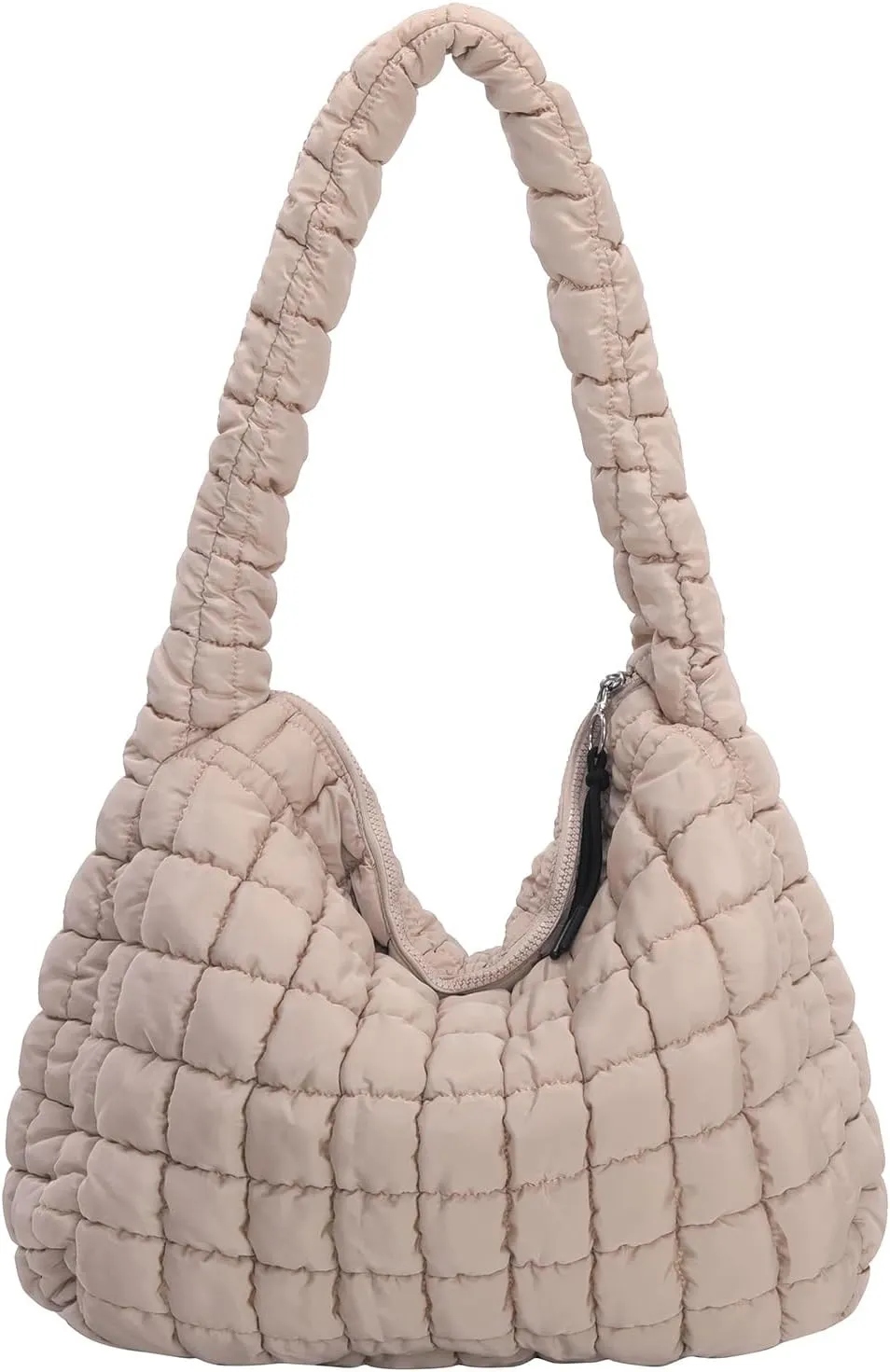 Puffer Tote Bag for Women Large Quilted Carryall Bag Soft Puffy Crossbody Lightweight Shoulder Handbags Work Travel
