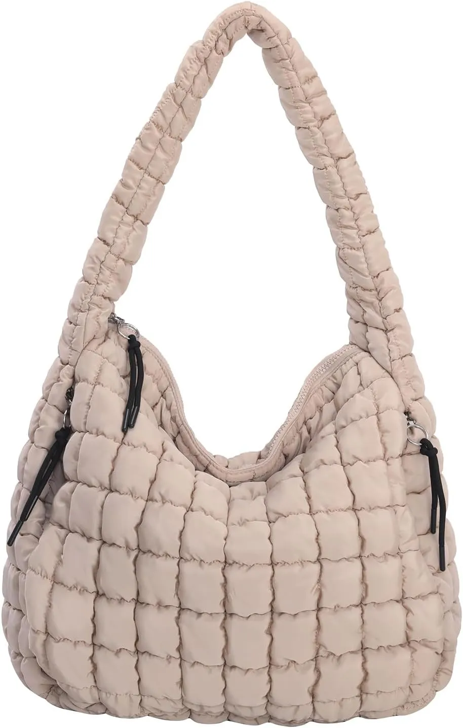 Puffer Tote Bag for Women Large Quilted Carryall Bag Soft Puffy Crossbody Lightweight Shoulder Handbags Work Travel