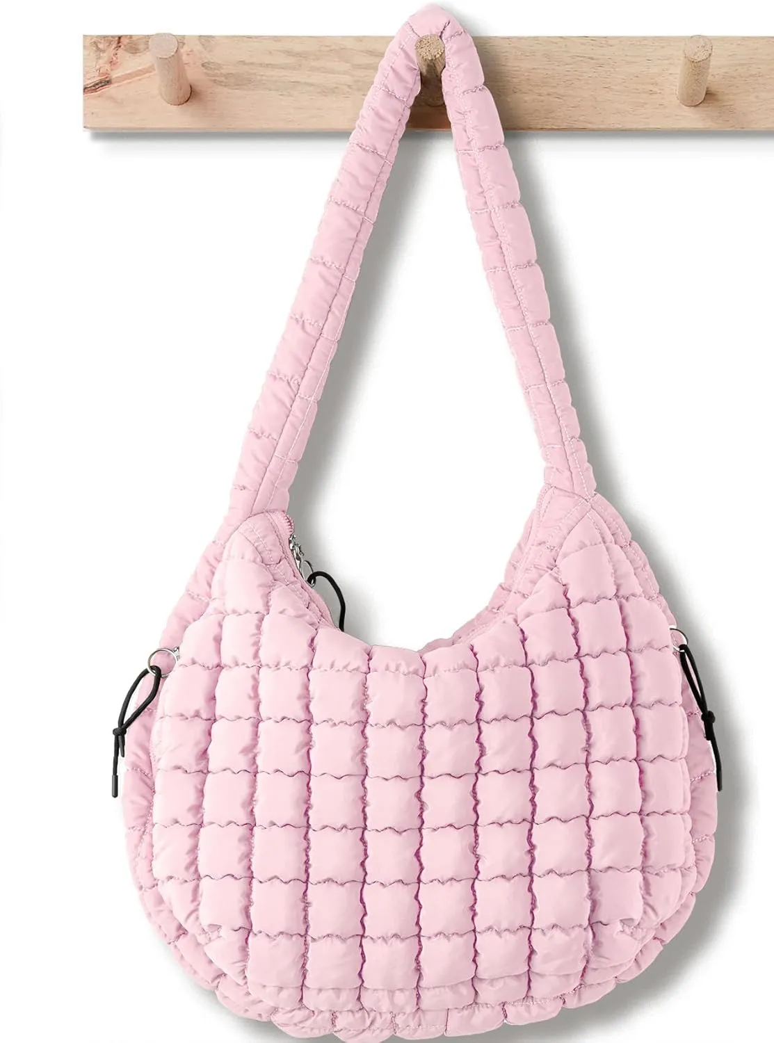 Puffer Tote Bag for Women Large Quilted Tote Bag Quilted Carryall Bag Soft Puffy Crossbody Bag Hobo Handbags Puff Purse