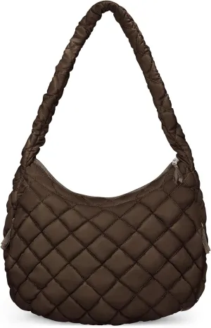 Puffer Tote Bag, Large Carryall Quilted Tote Bag for Women, Comfort Puffer Crossbody Bag, Lightweight Puffer Purses