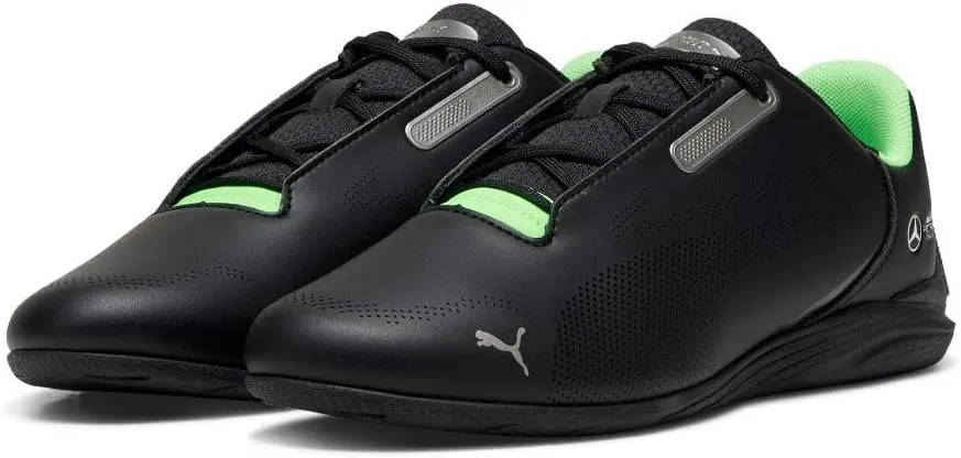 PUMA Men's Mercedes AMG Petronas F1 Drift Cat Decima Shoes, Black-Fizzy Green, 13