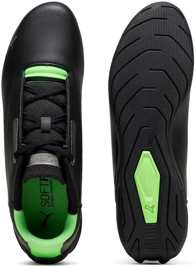 PUMA Men's Mercedes AMG Petronas F1 Drift Cat Decima Shoes, Black-Fizzy Green, 13