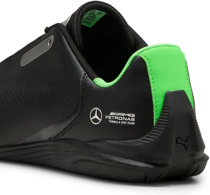 PUMA Men's Mercedes AMG Petronas F1 Drift Cat Decima Shoes, Black-Fizzy Green, 13