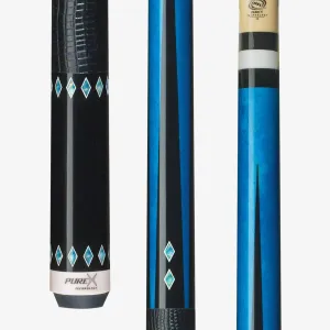 PureX HXT32 Teal Birdseye/Glistening Teal Diamonds Pool/Billiards Cue Stick