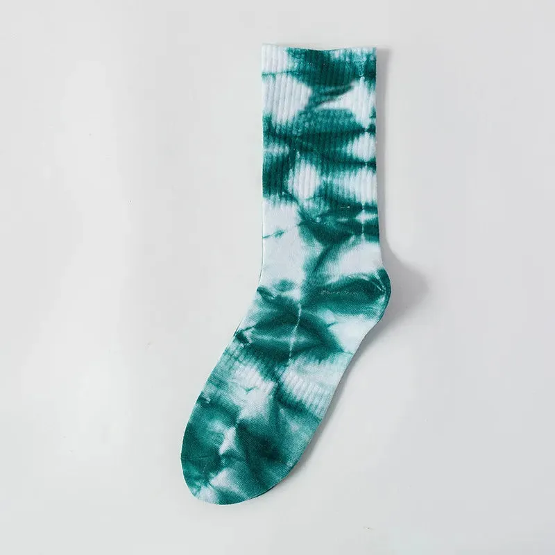 'Purple Tie-Dye' Crew Socks