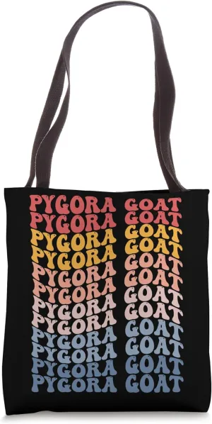 Pygora Goat Groovy Retro Tote Bag