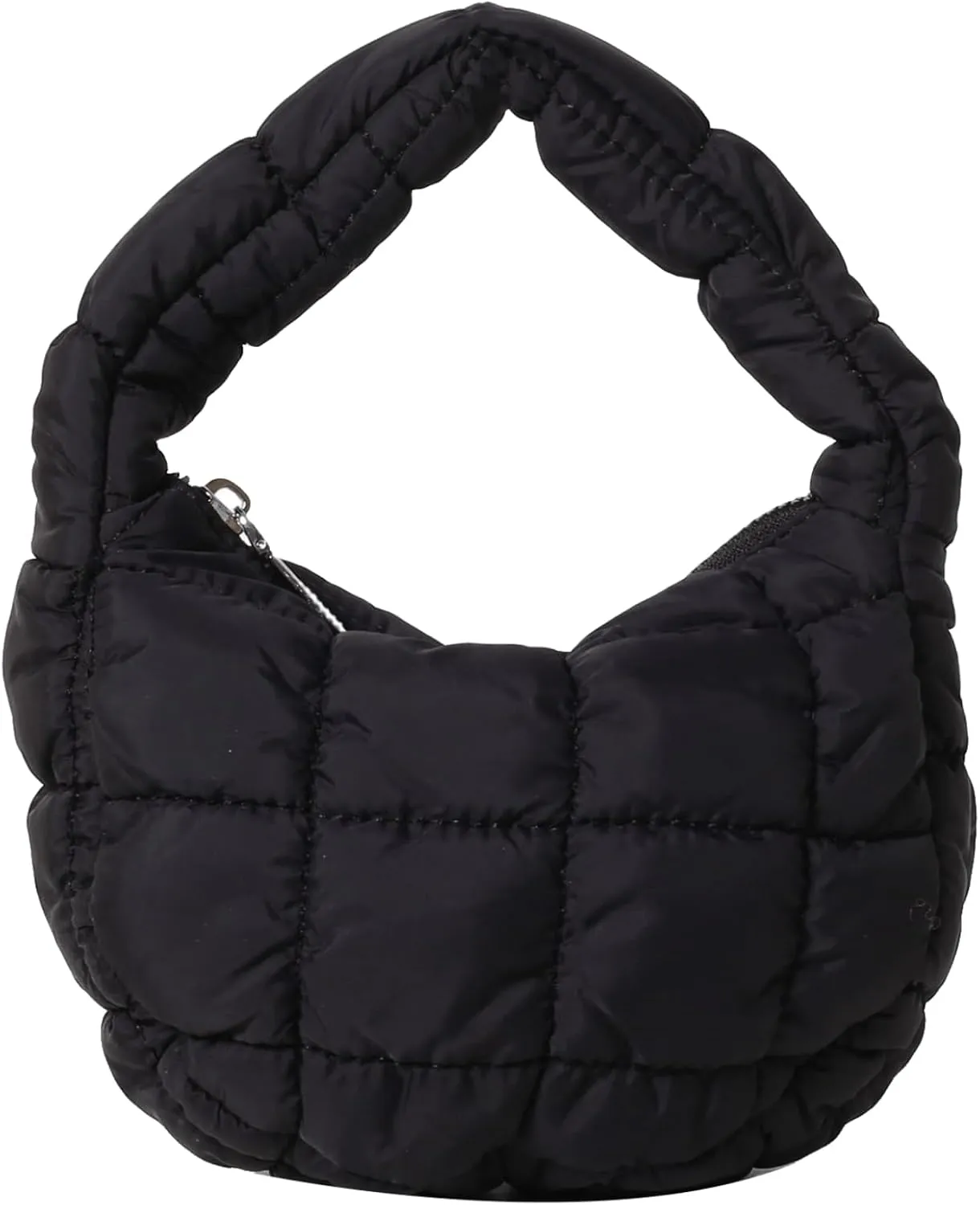 Quilted MINI Handbag and Purses Women Puffer Nylon Hobo Cotton Padded Purse Work Travel Lightweight