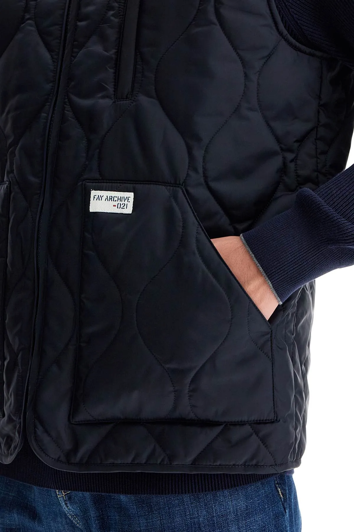 quilted nylon vest