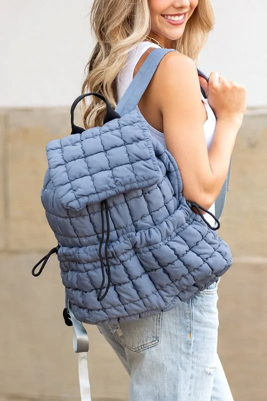 Quilted Puffer Backpack