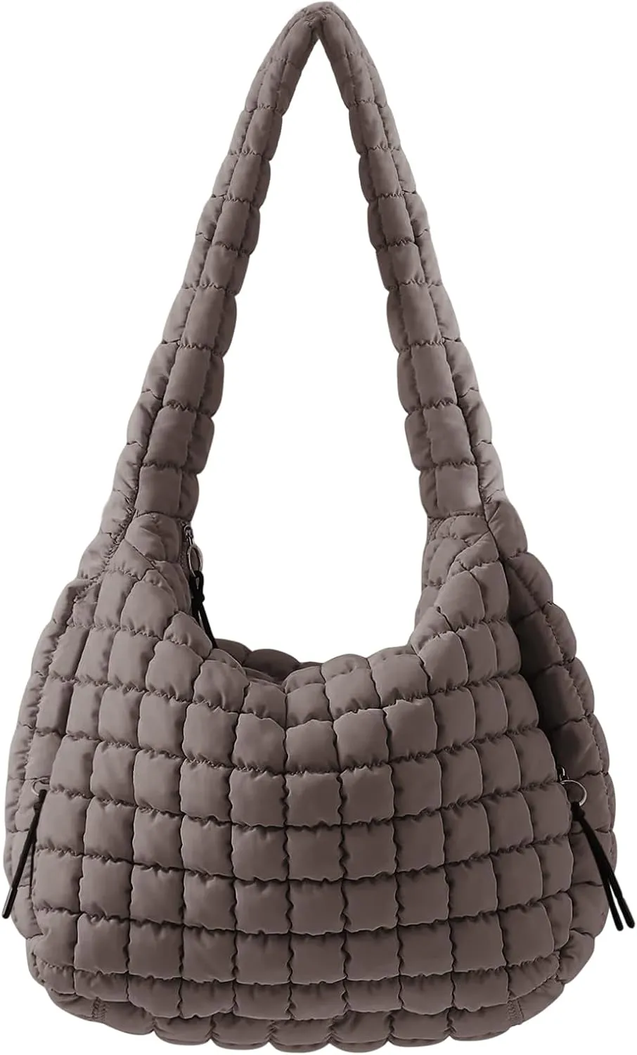 Quilted Puffer Crossbody Bag Lightweight Nylon Puffer Tote Bag Puffy Shoulder Bag Carryall Hobo Bags for Women