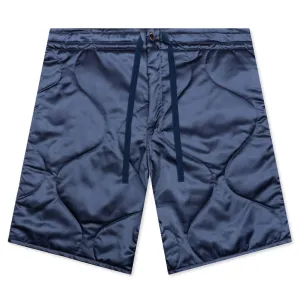Quilted Shorts - Light Indigo