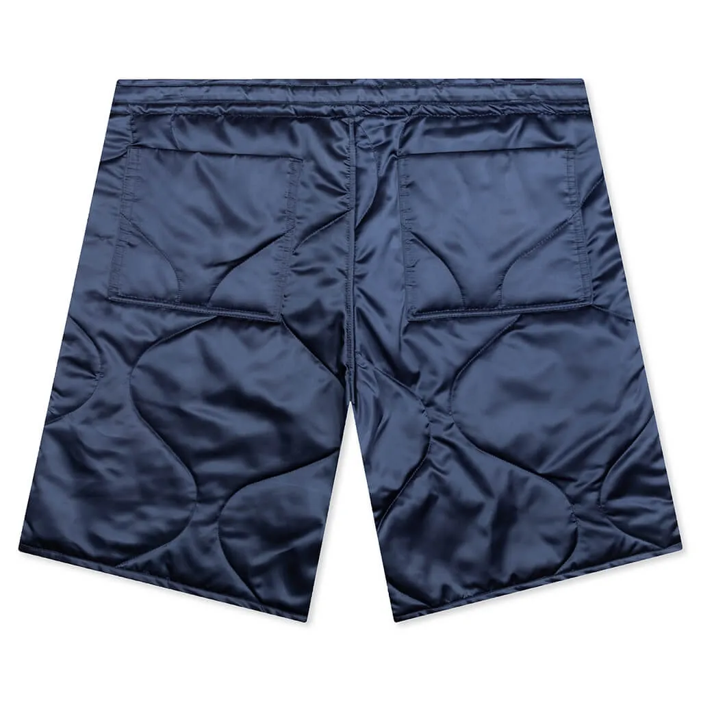 Quilted Shorts - Light Indigo