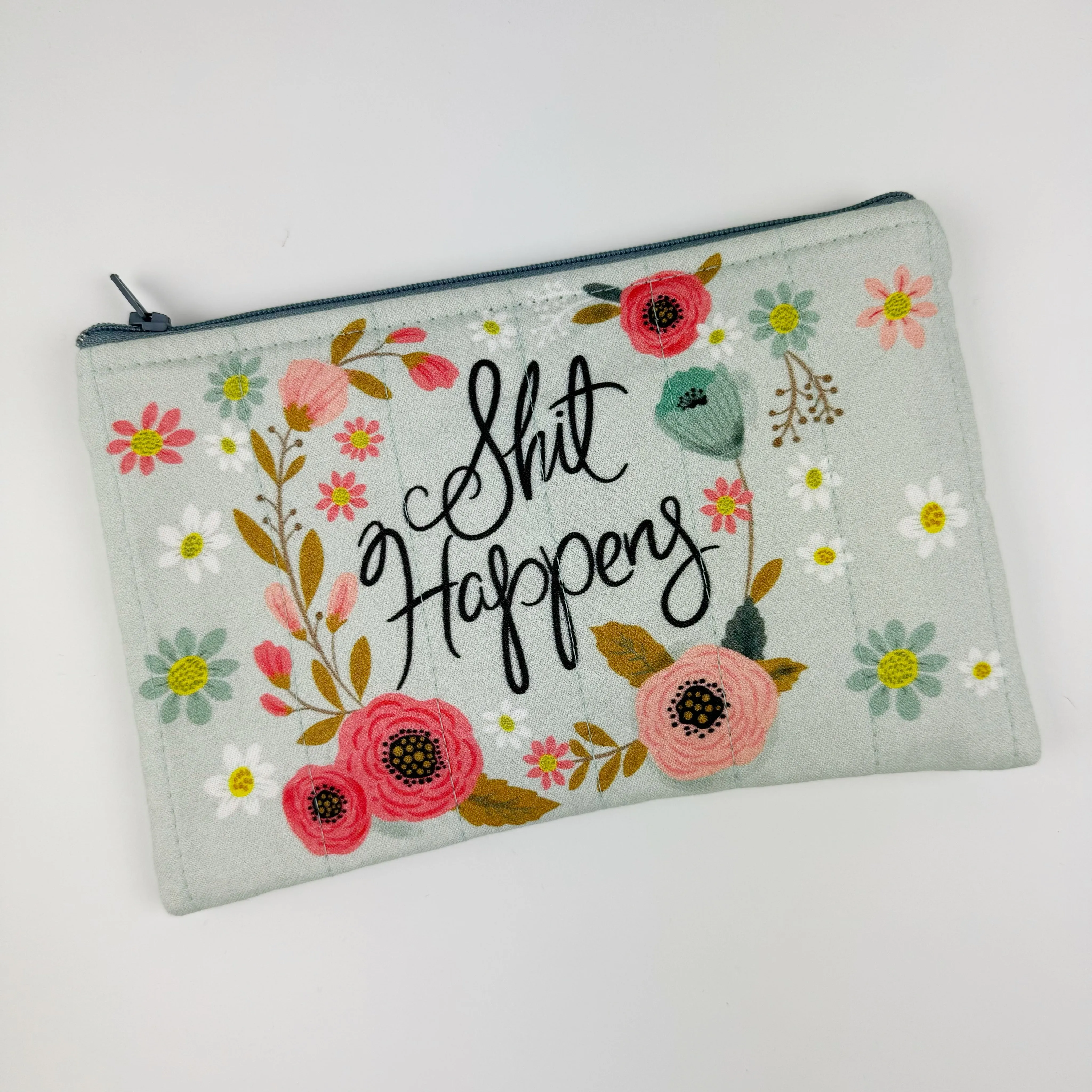 Quilted zipper bag - Sweary