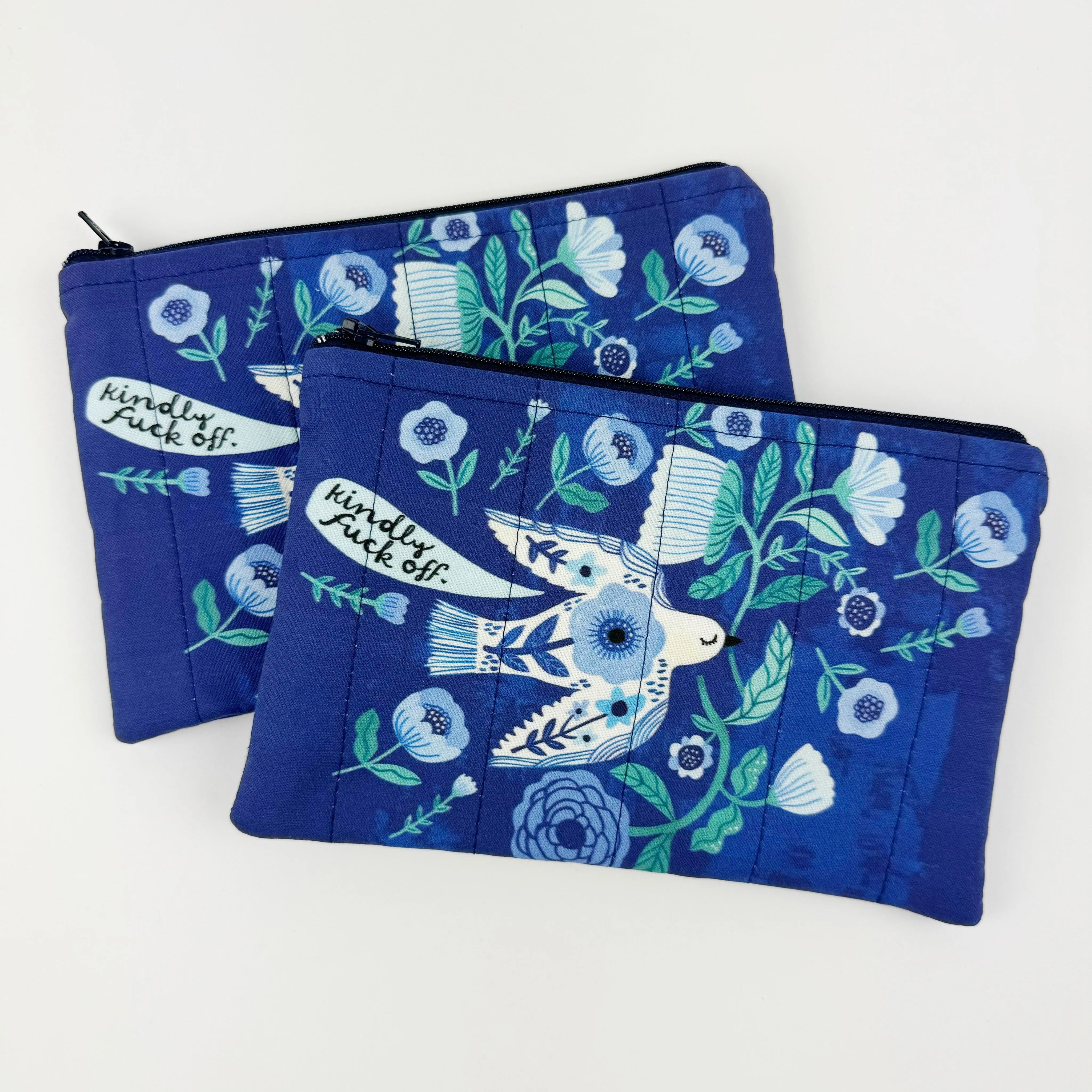 Quilted zipper bag - Sweary