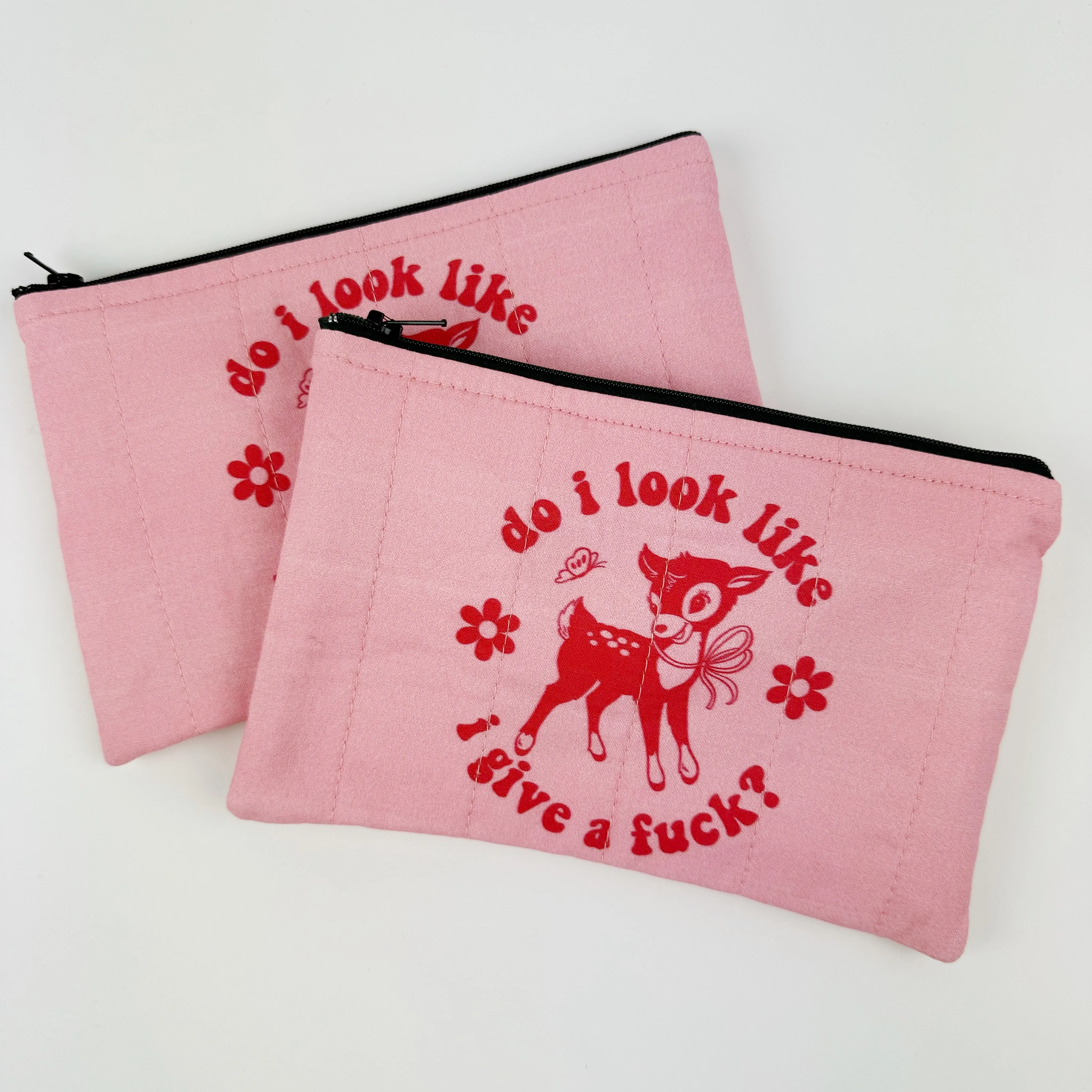 Quilted zipper bag - Sweary