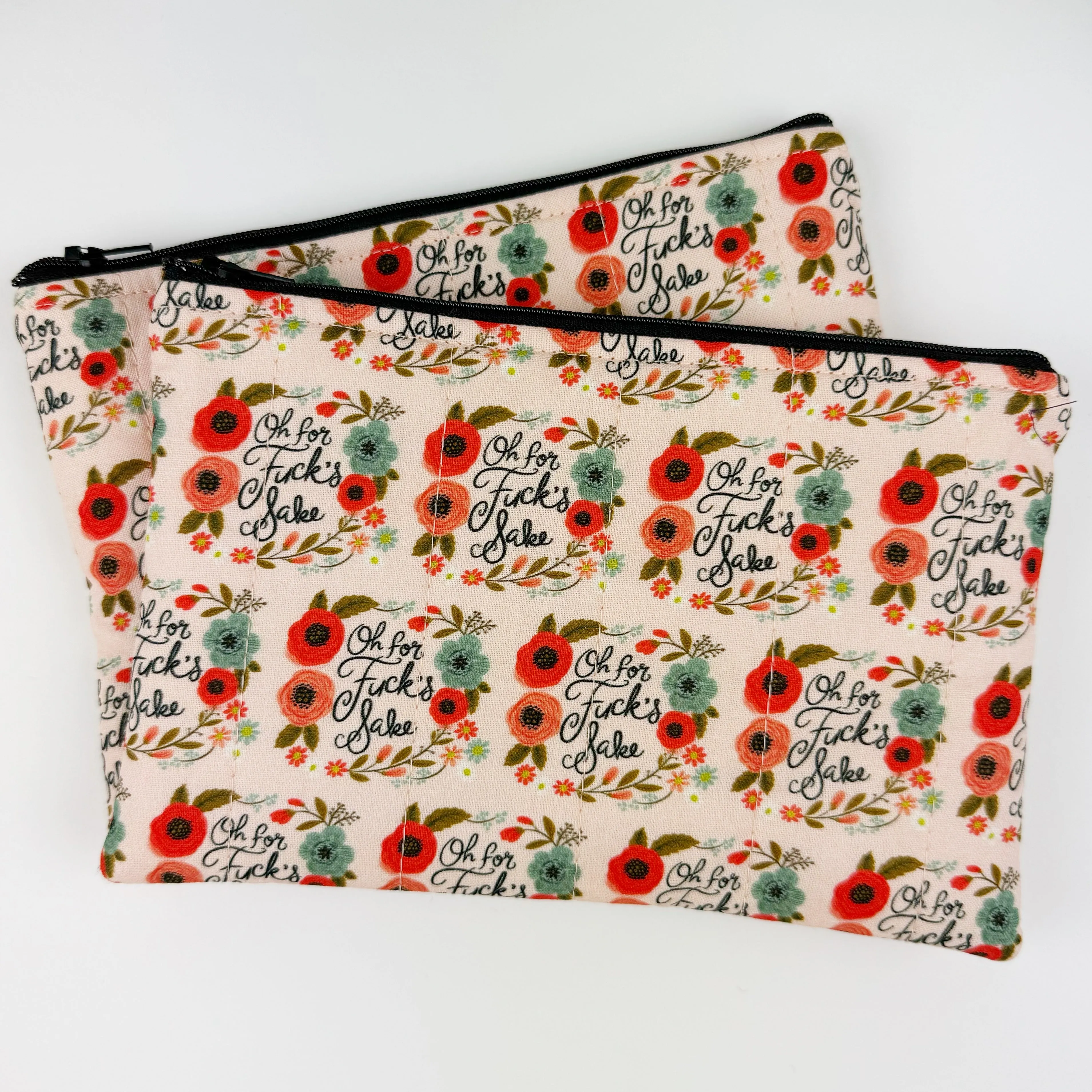 Quilted zipper bag - Sweary