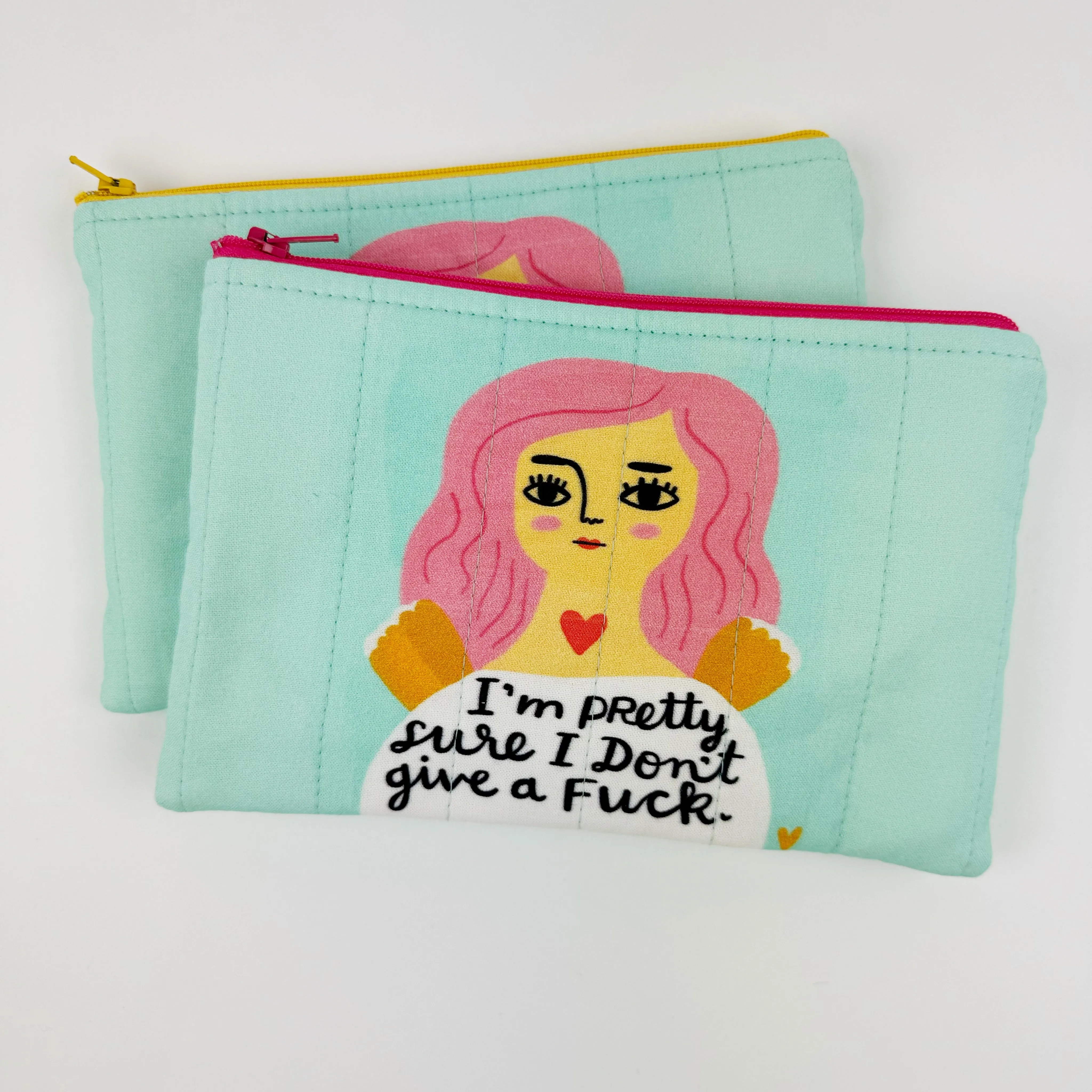 Quilted zipper bag - Sweary