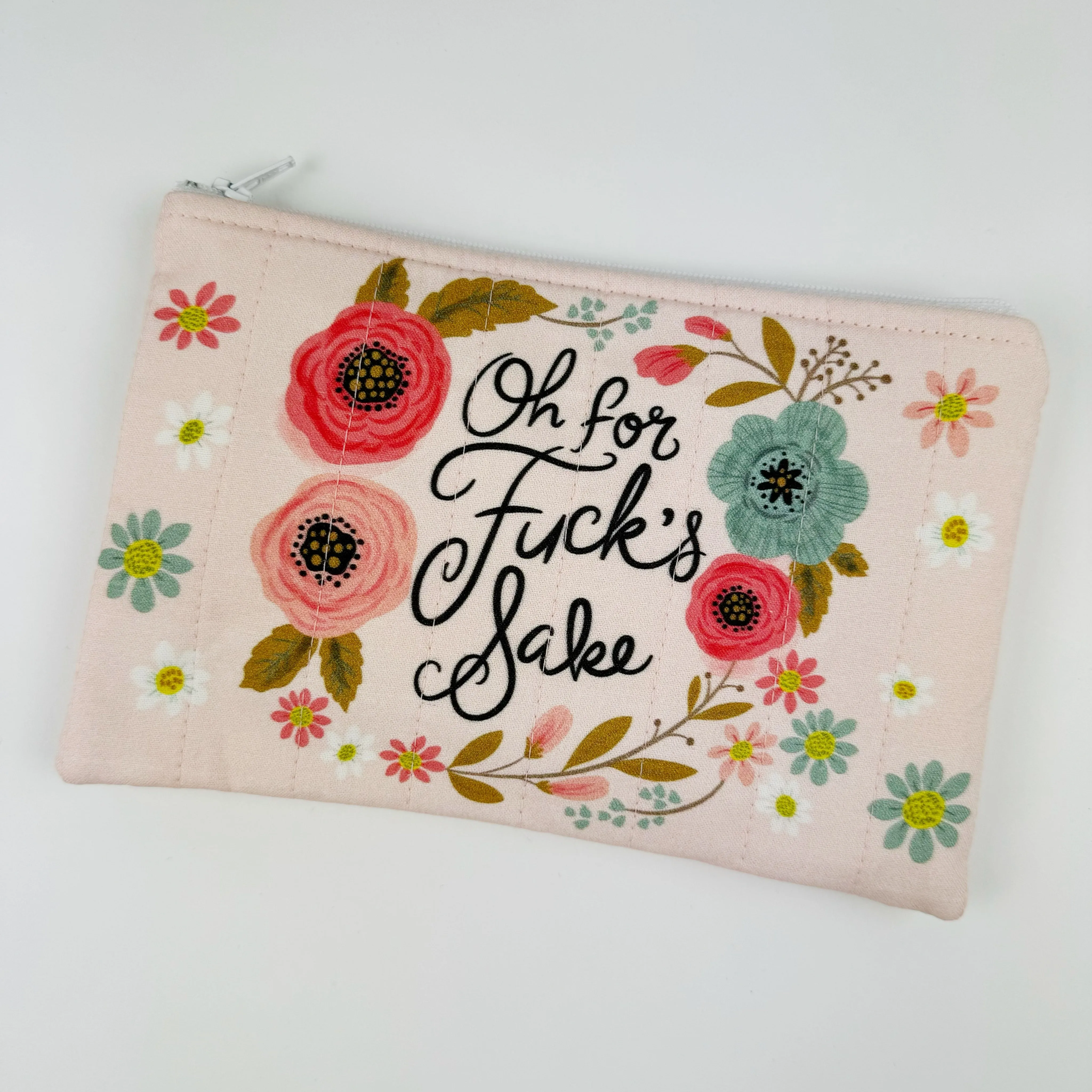 Quilted zipper bag - Sweary