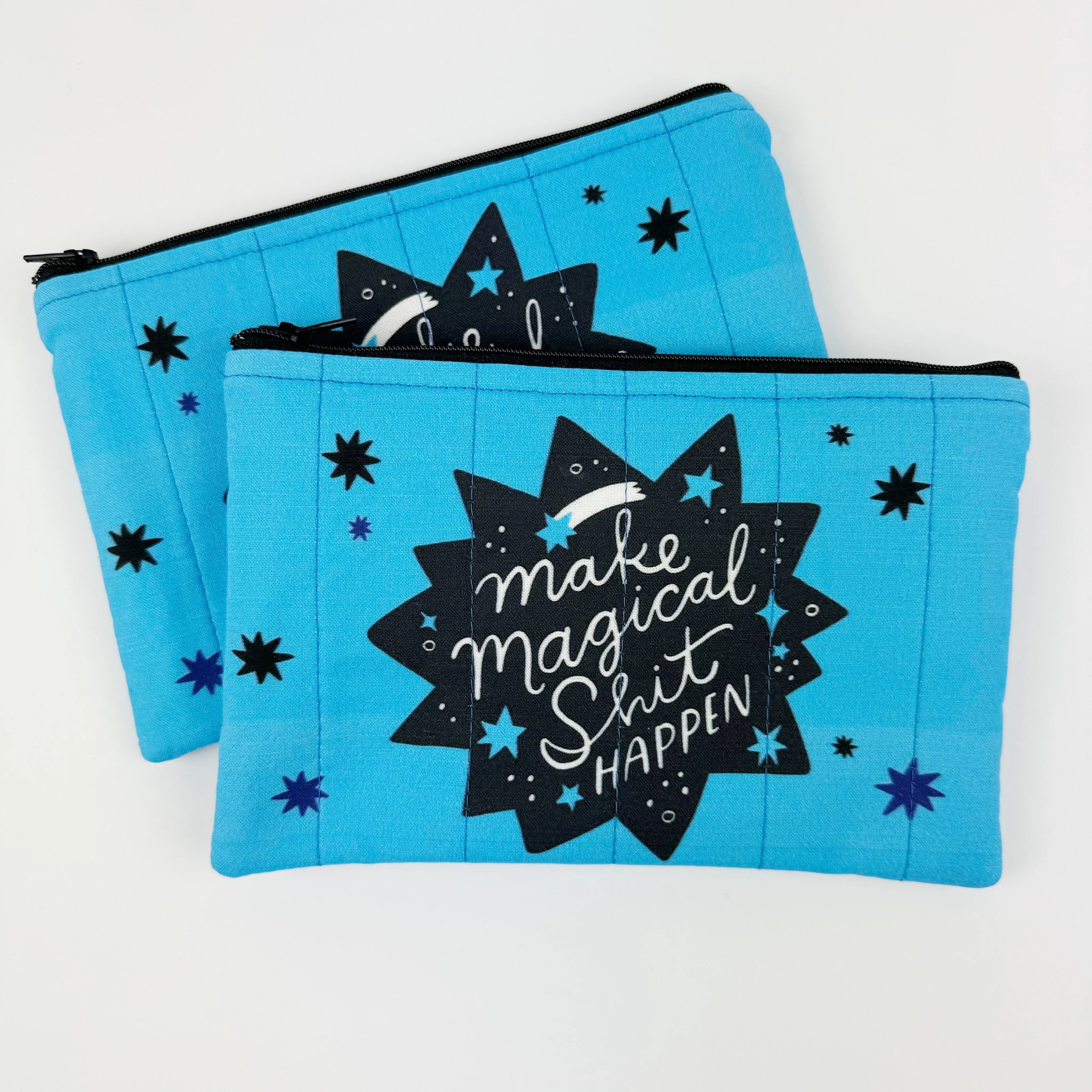 Quilted zipper bag - Sweary