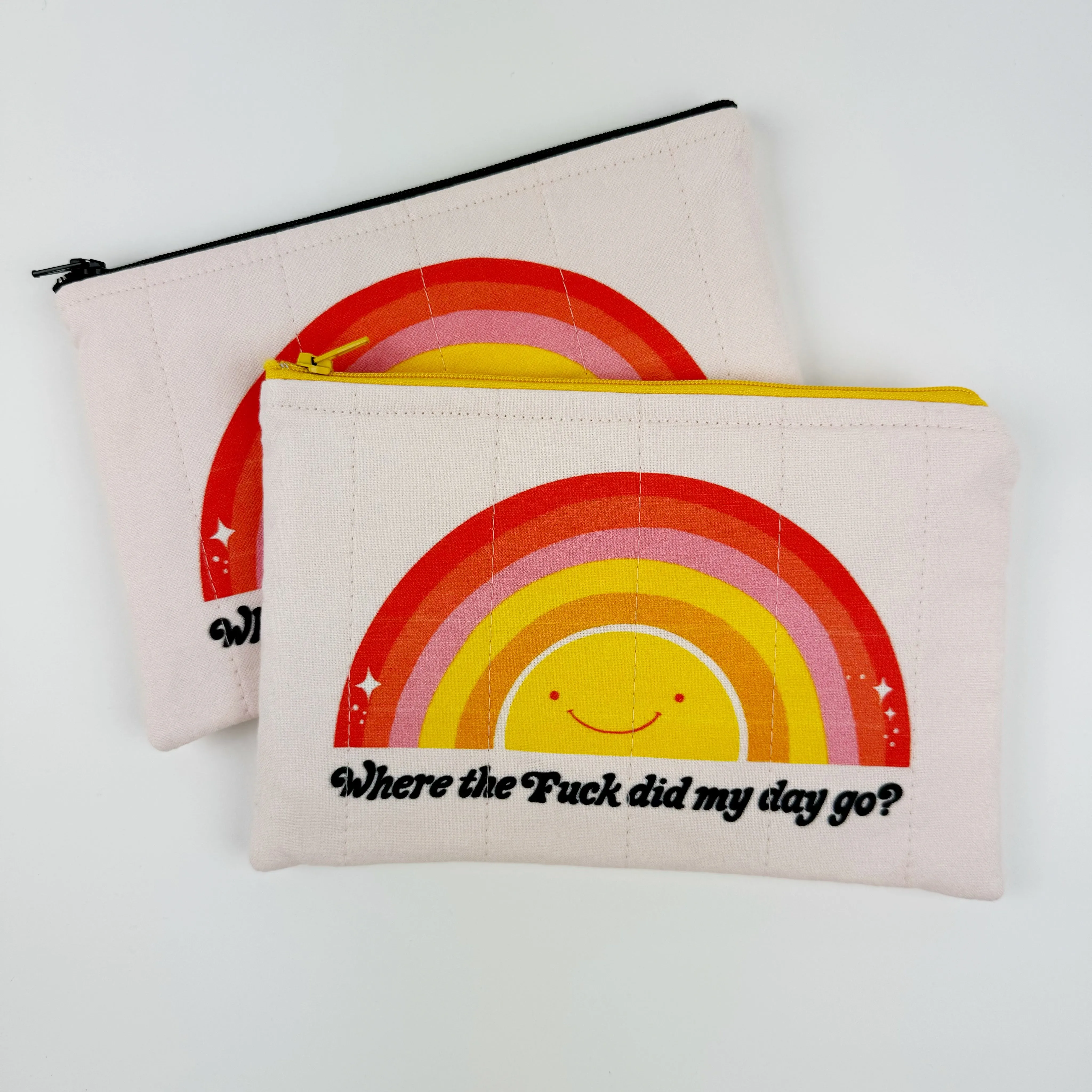 Quilted zipper bag - Sweary
