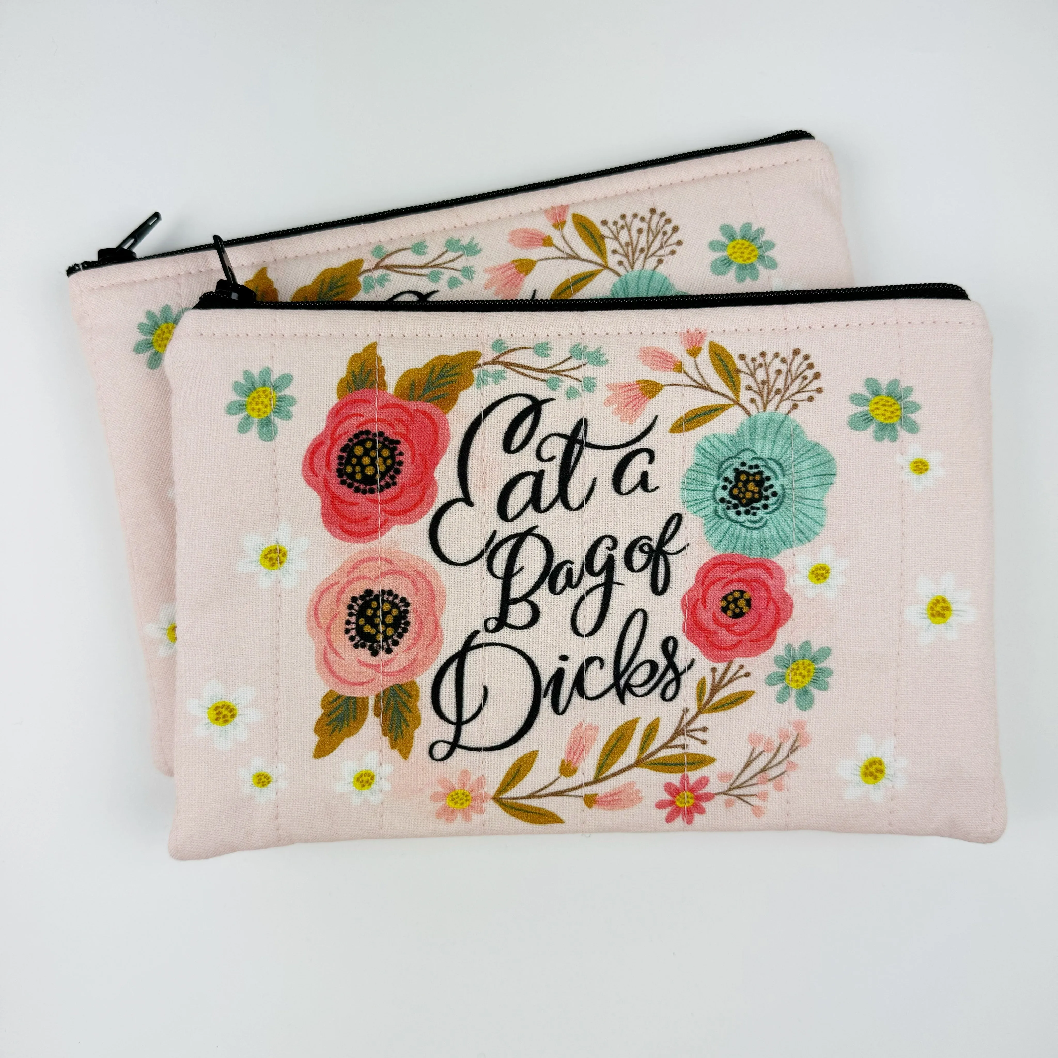 Quilted zipper bag - Sweary