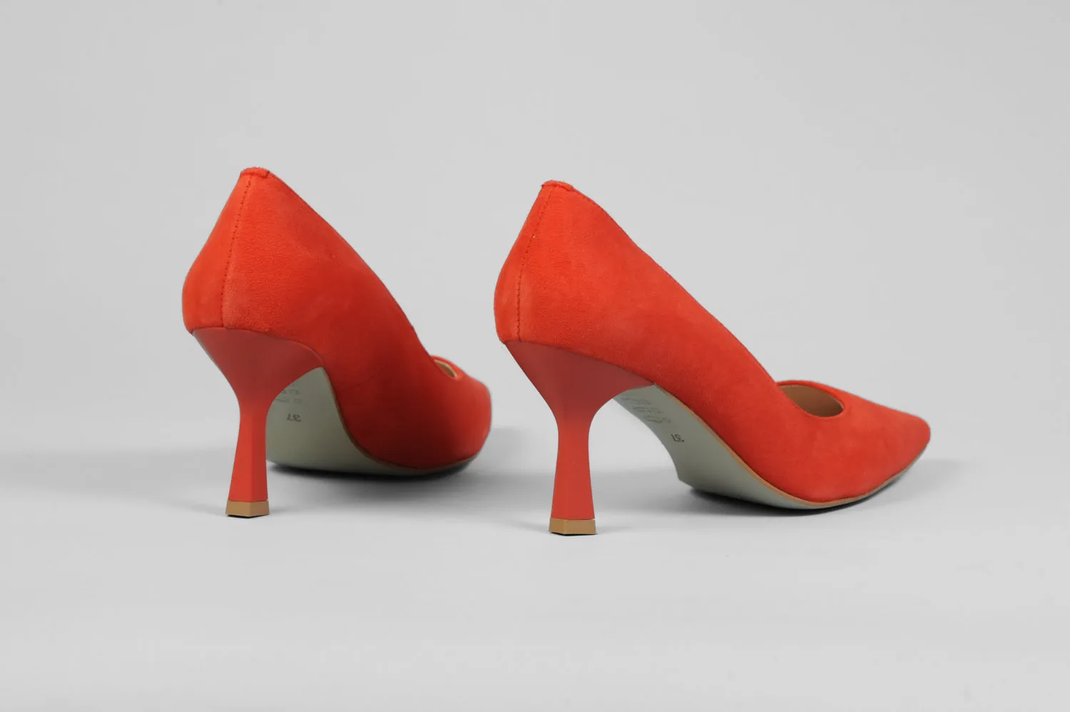 Rachels - Orange Suede Court Shoe
