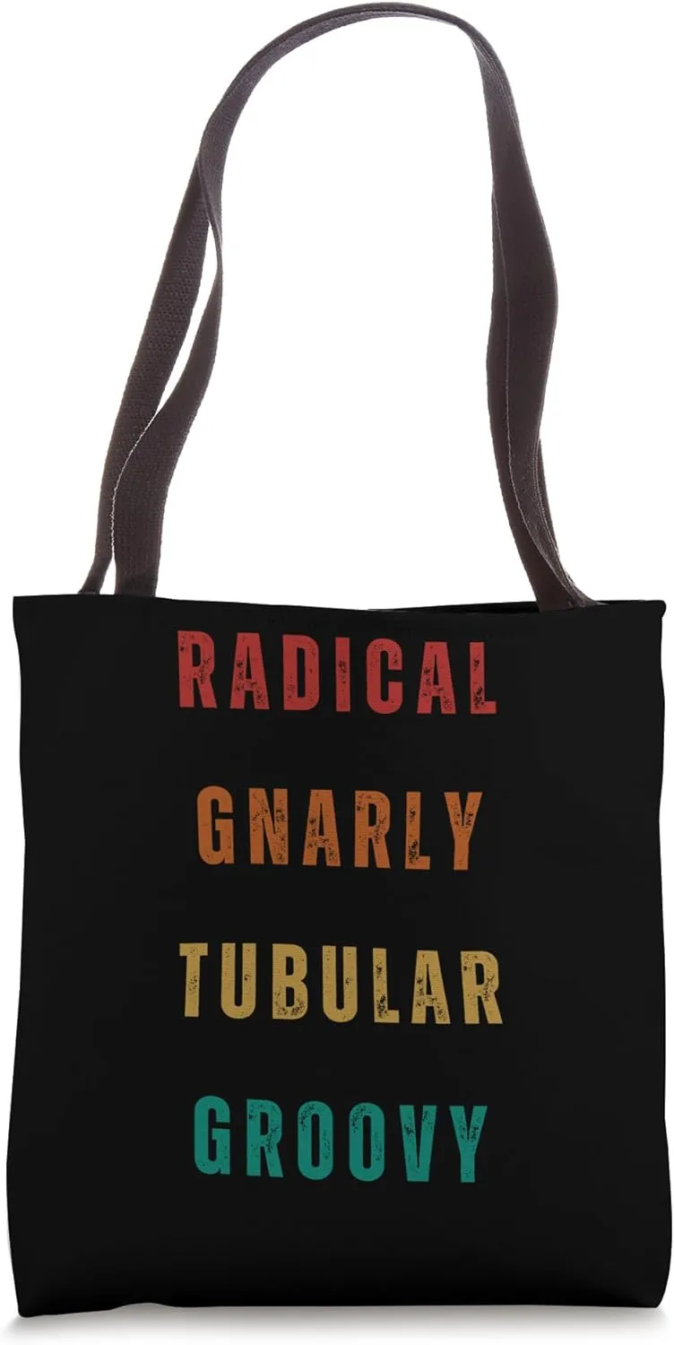 Radical Gnarly Tubular Groovy Tote Bag