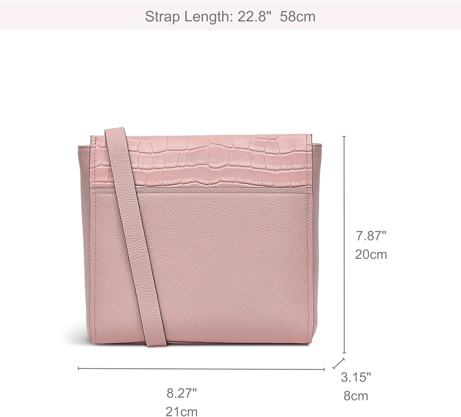 RADLEY London Downtown Women’s Small Leather Ziptop Crossbody Bag