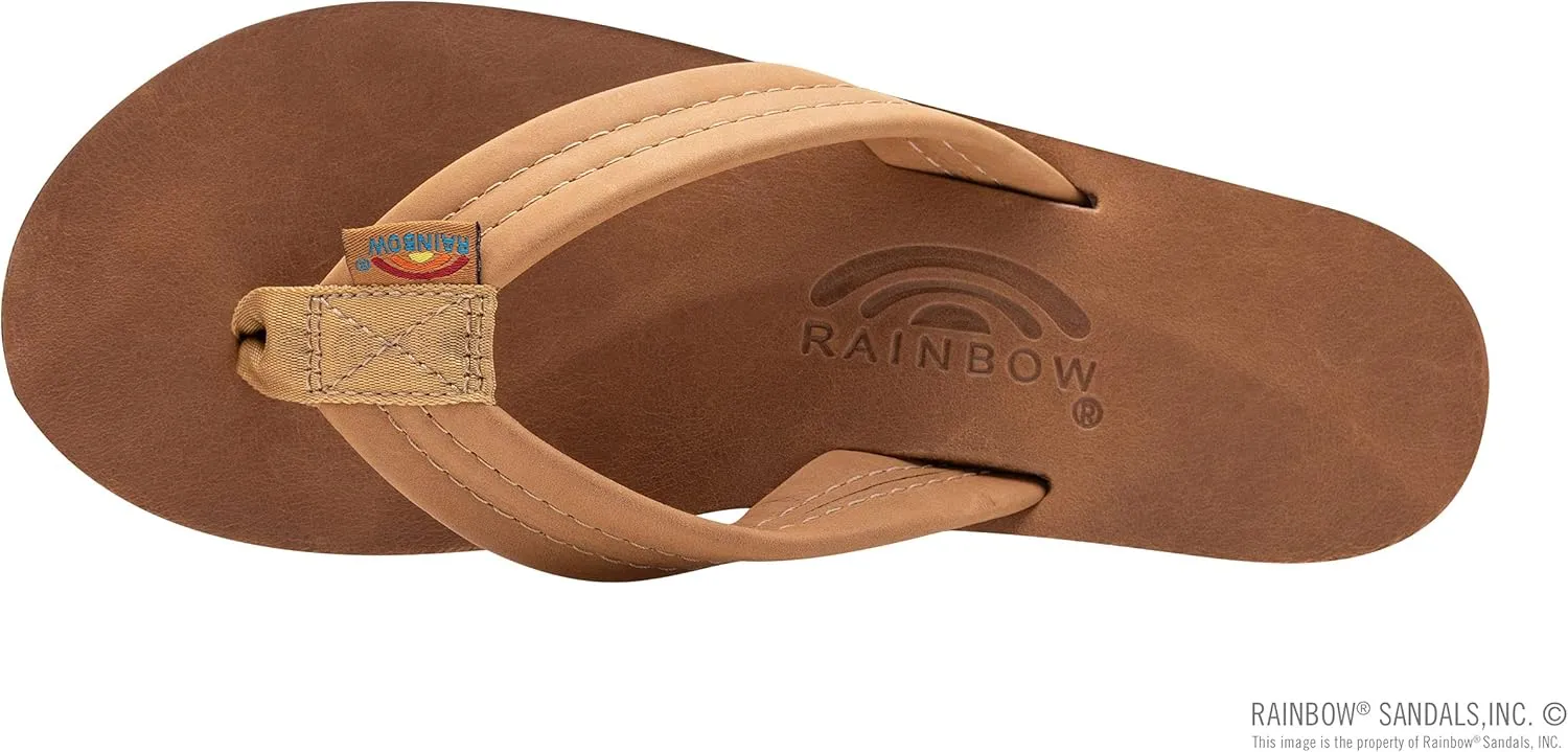 Rainbow Sandals Ladies Luxury Leather - Double Layer Arch Support with 1" Strap