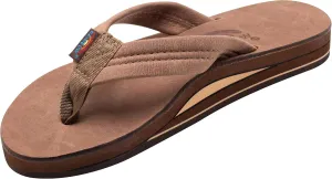 Rainbow Sandals Ladies Luxury Leather - Double Layer Arch Support with 1" Strap