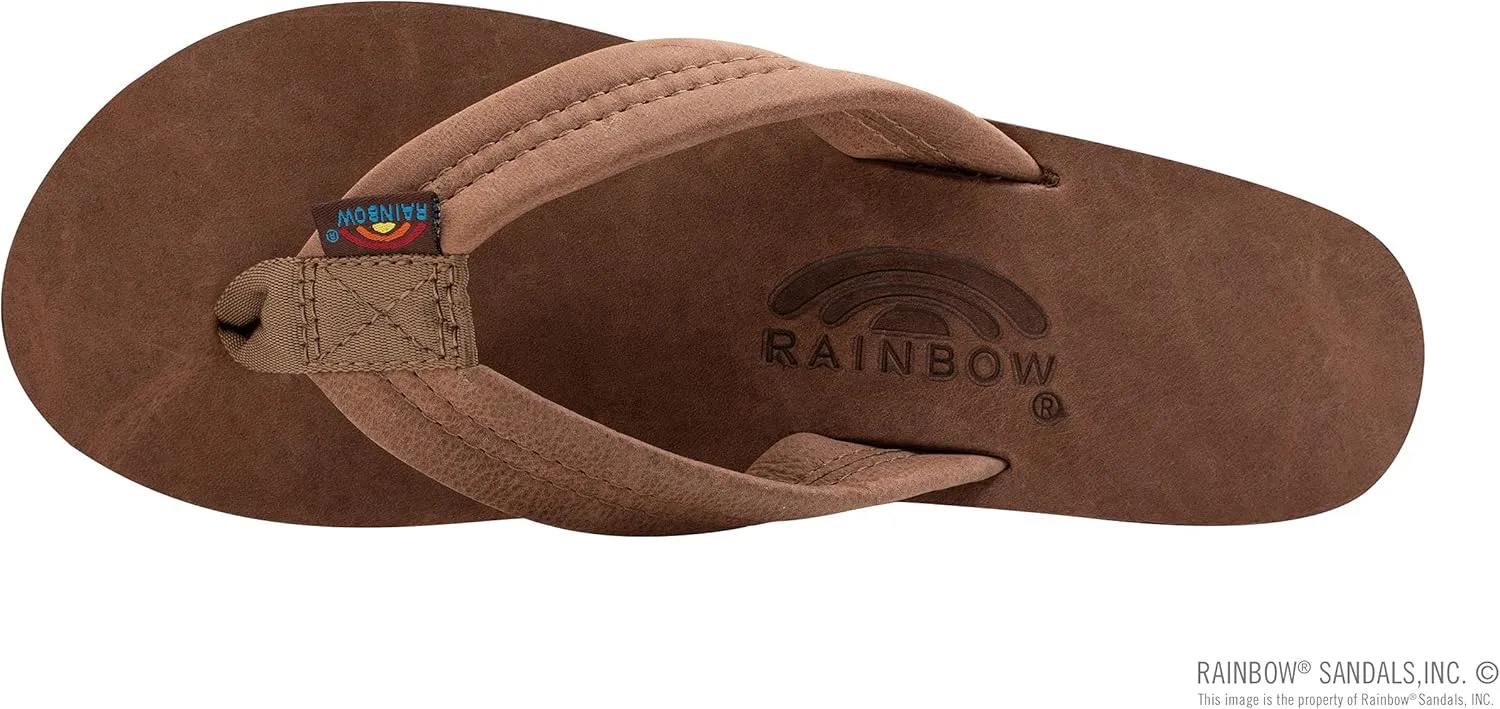 Rainbow Sandals Ladies Luxury Leather - Double Layer Arch Support with 1" Strap