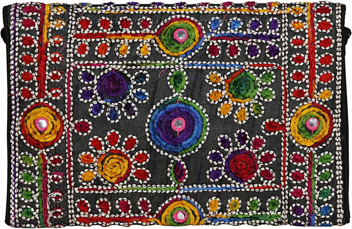 Rajasthani Jaipuri Art Sling Bag Foldover Clutch Purse Quality Checked