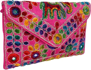 Rajasthani Jaipuri Art Sling Bag Foldover Clutch Purse Quality Checked