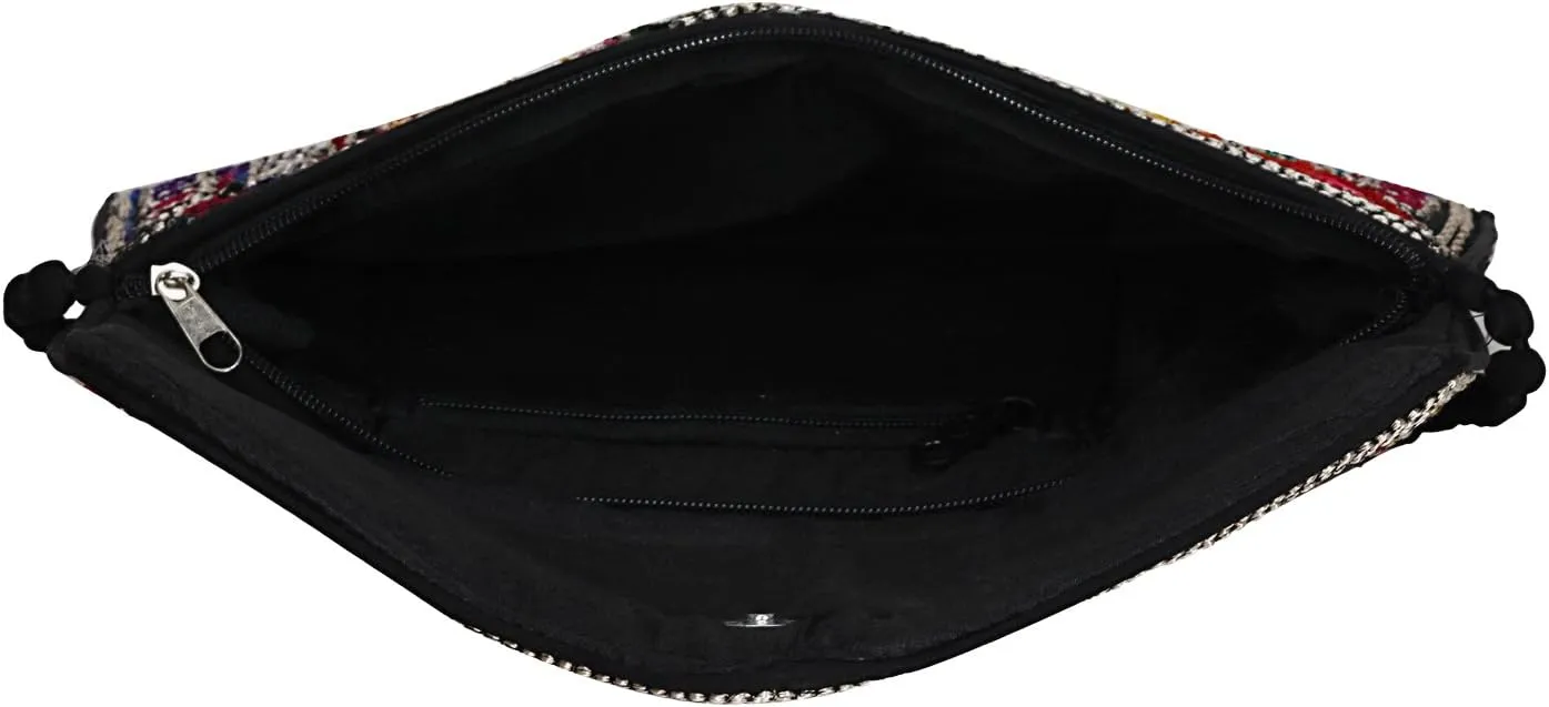 Rajasthani Jaipuri Art Sling Bag Foldover Clutch Purse Quality Checked