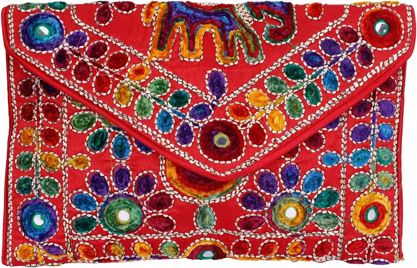 Rajasthani Jaipuri Art Sling Bag Foldover Clutch Purse Quality Checked