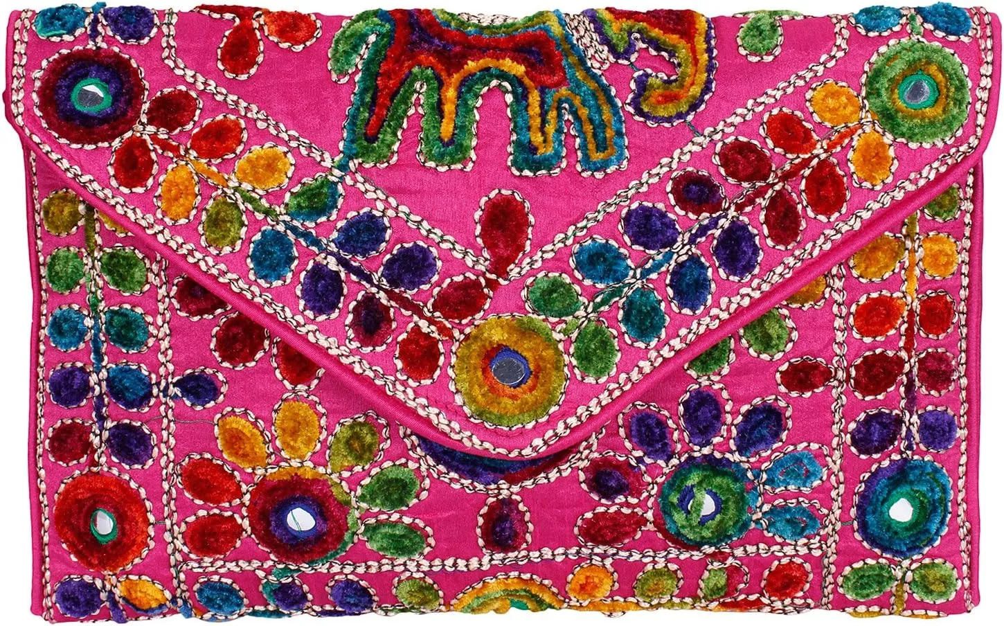 Rajasthani Jaipuri Art Sling Bag Foldover Clutch Purse Quality Checked